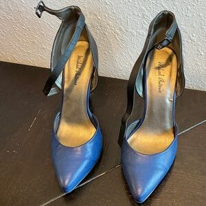Michael Antonio Blue and Black Heels Size 8